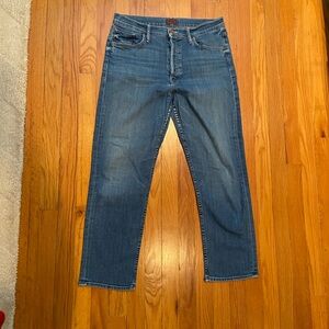 MOTHER Tomcat Straight Leg Blue Jeans